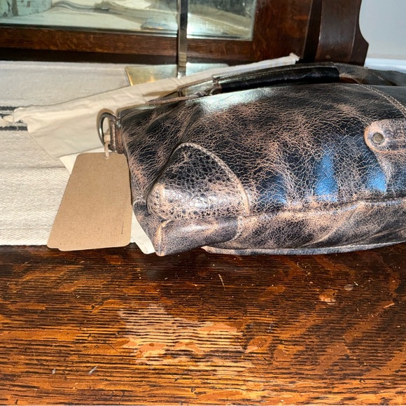 NWT Bed Stu Leather Greenway Handbag Crossbody Bag Black Lux MSRP $265 - Picture 11 of 15